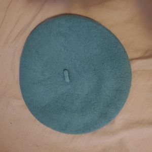 Turquoise Wool Beret